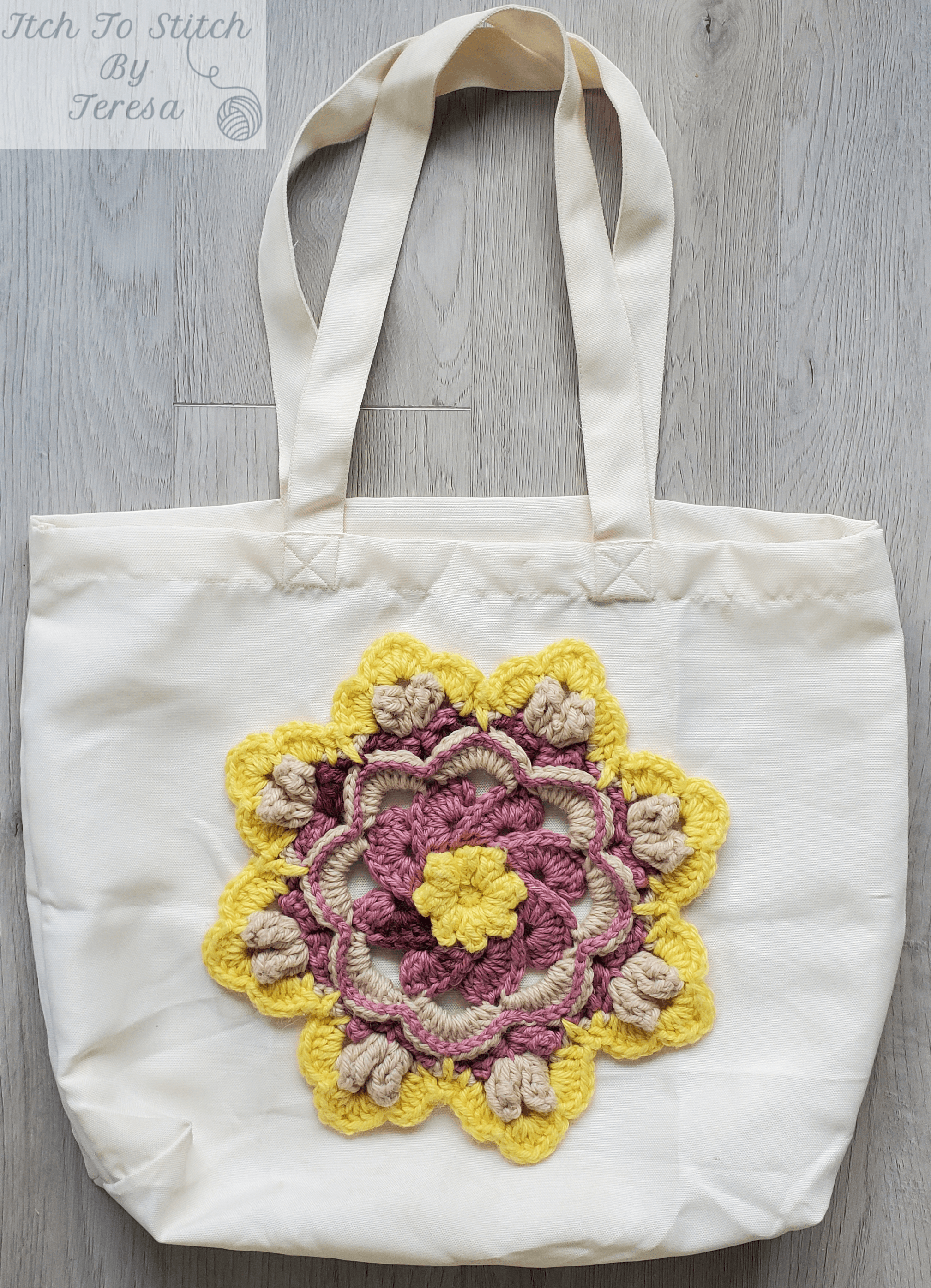 Cover for Crochet Tote Bag 